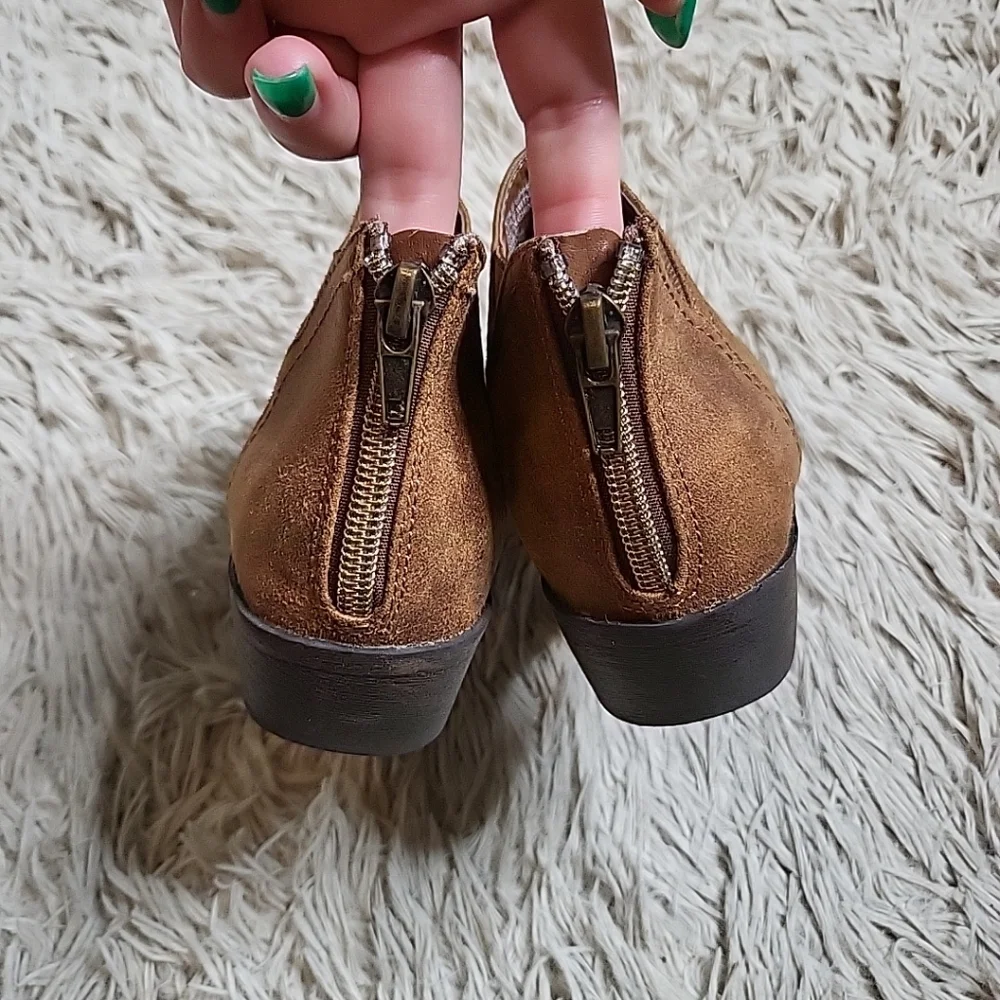 Little Girls Kids Youth Brown Western Booties Cat & Jack Size 13 Country Cowboy